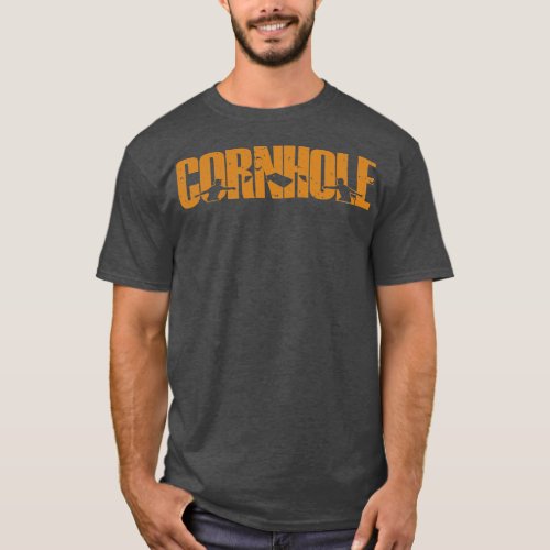 Cornhole Sack Toss Game Funny Cornhole Player  T_Shirt