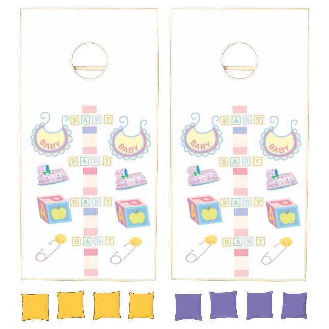 Cornhole Set Baby Shower New Baby  (Set)