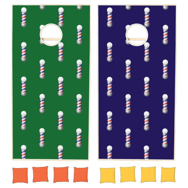 Cornhole Set Barber Pole  (Set)