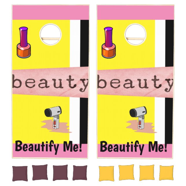 Cornhole Set Beauty Salon Stylist  (Set)