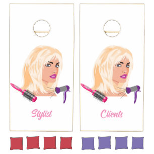 Cornhole Set Beauty Salon Stylist Clients