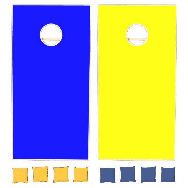 Cornhole Set Blue & Yellow (Set)