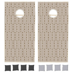 Cornhole Set Brown Stripe