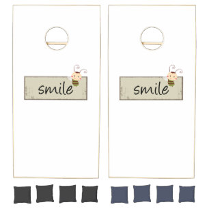 Cornhole Set Bumblebee Smile