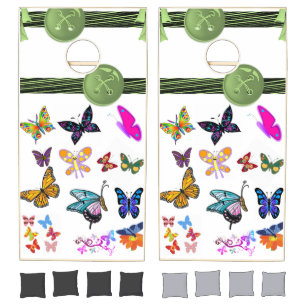 Cornhole Set Butterfly Green 