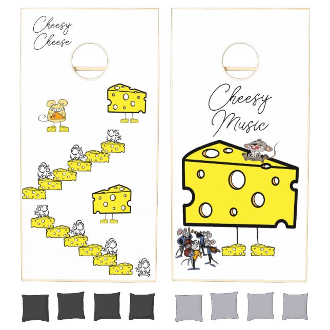 Cornhole Set Cheesy Cheese Cheesy Music Pizza (Set)