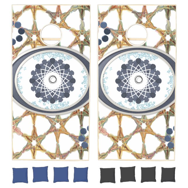 Cornhole Set Circular Abstract (Set)