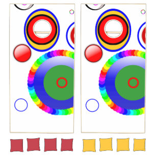 Cornhole Set Circular Abstract