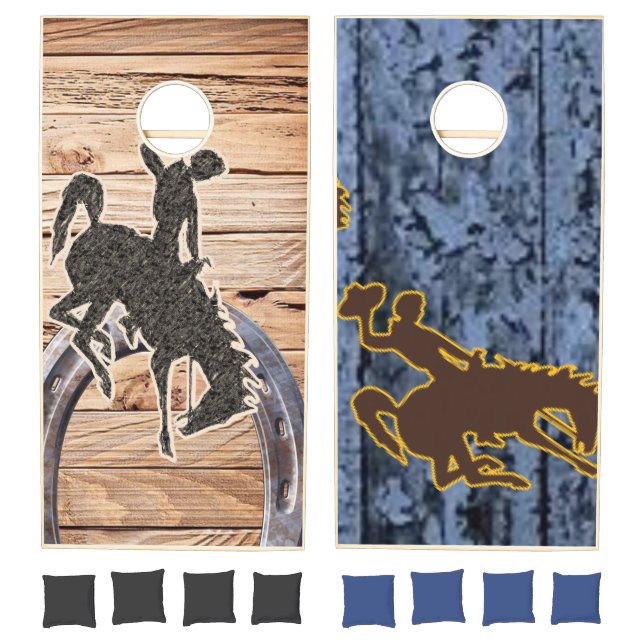 Cornhole Set Cowboy Rodeo Country  (Set)