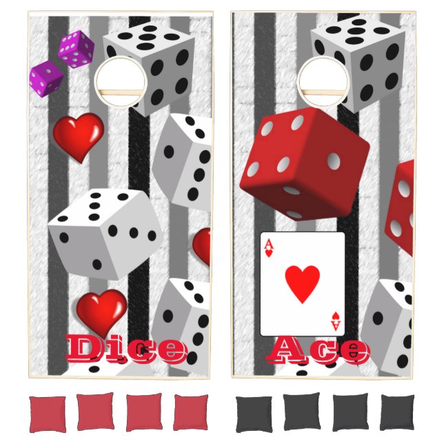 Cornhole Set Dice Ace Playing (Set)