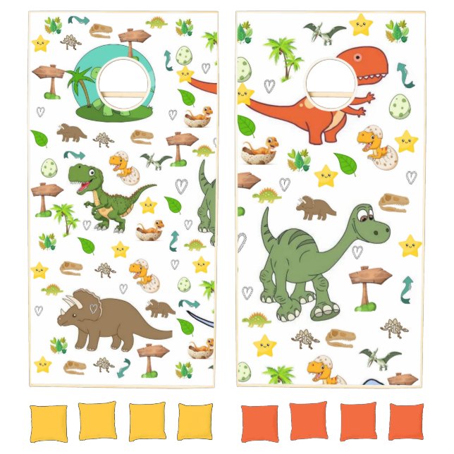 Cornhole Set Dinosaur  (Set)