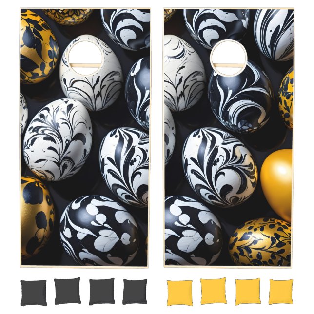Cornhole Set "Eggstraordinary Swirls" (Set)