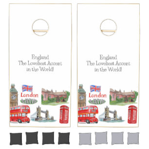 Cornhole Set England London Big Ben