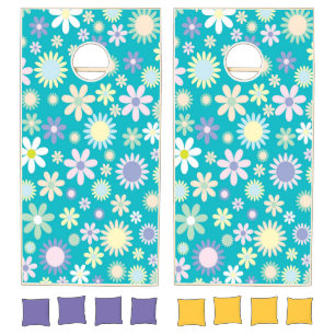 Cornhole Set Floral