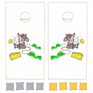 Cornhole Set Frog Mouse Cheese 