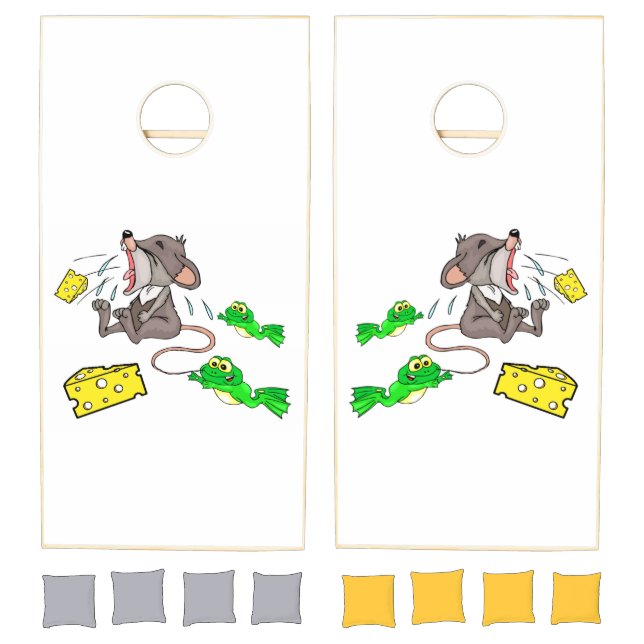 Cornhole Set Frog Mouse Cheese  (Set)