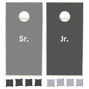 Cornhole Set Gray Sr. Jr. 