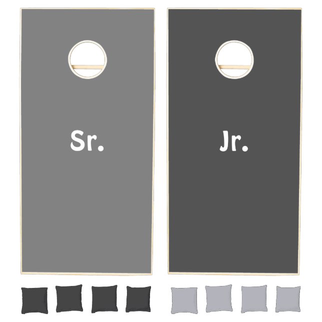 Cornhole Set Gray Sr. Jr.  (Set)