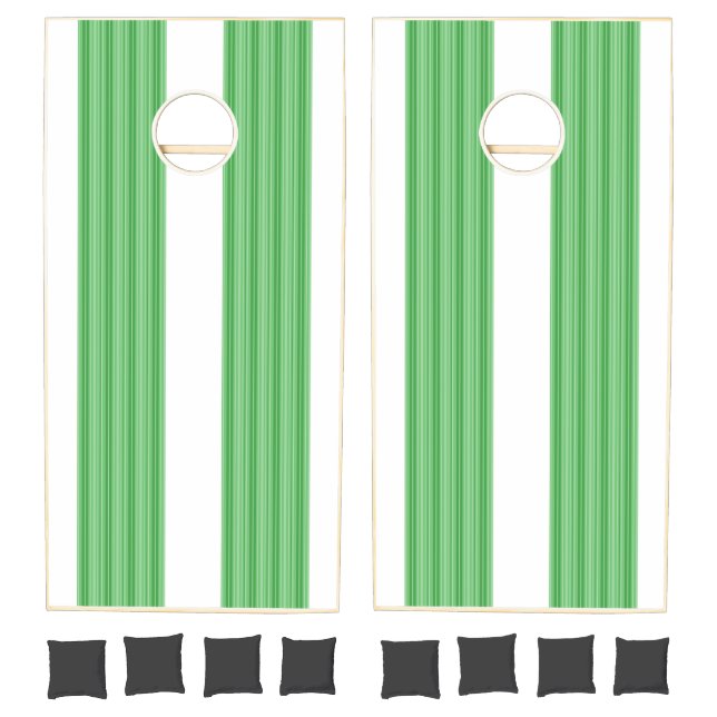 Cornhole Set Green Stripe (Set)