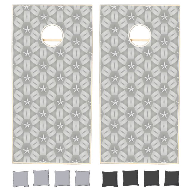 Cornhole Set Grey & White Stars (Set)