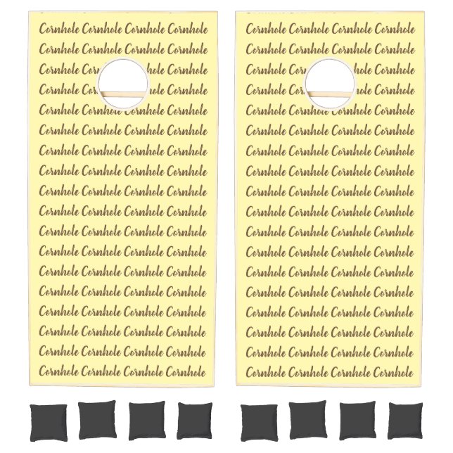 Cornhole Set Happy Baby Yellow  (Set)