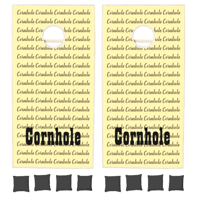 Cornhole Set Happy Baby Yellow  (Set)