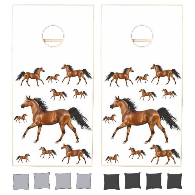 Cornhole Set Horse (Set)