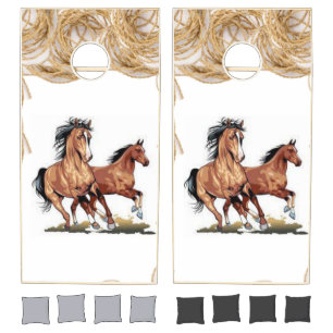 Cornhole Set Horse