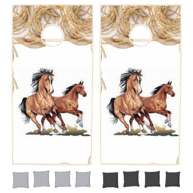 Cornhole Set Horse (Set)