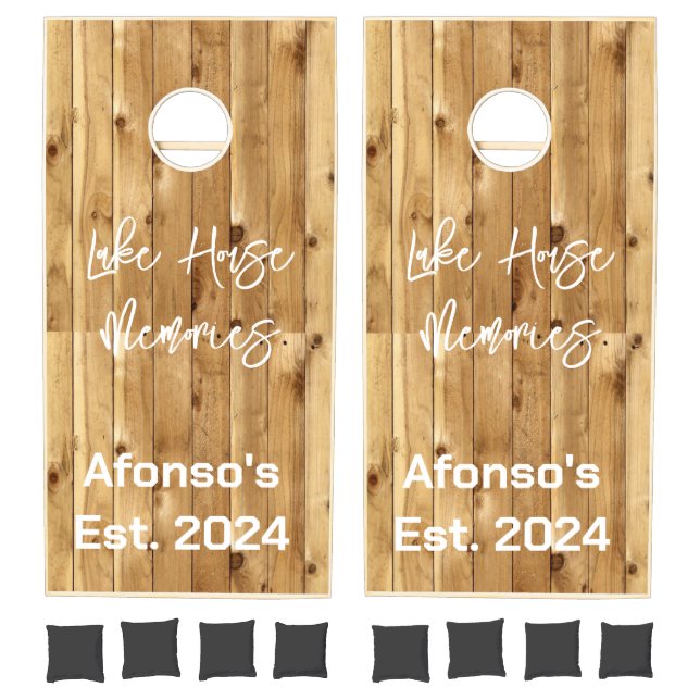 Cornhole Set Lake House Memories (Set)