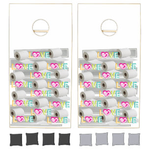 Cornhole Set Love Toilet Paper