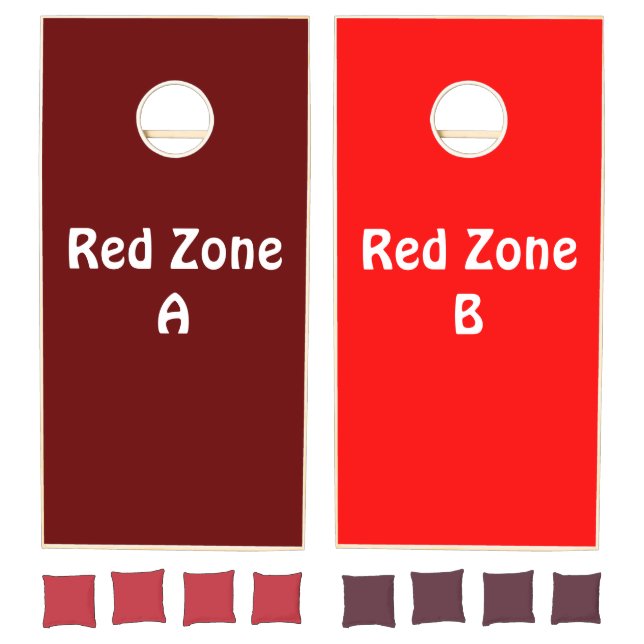 Cornhole Set Maroon & Red Zone  (Set)
