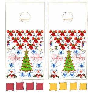 Cornhole Set Merry Christmas