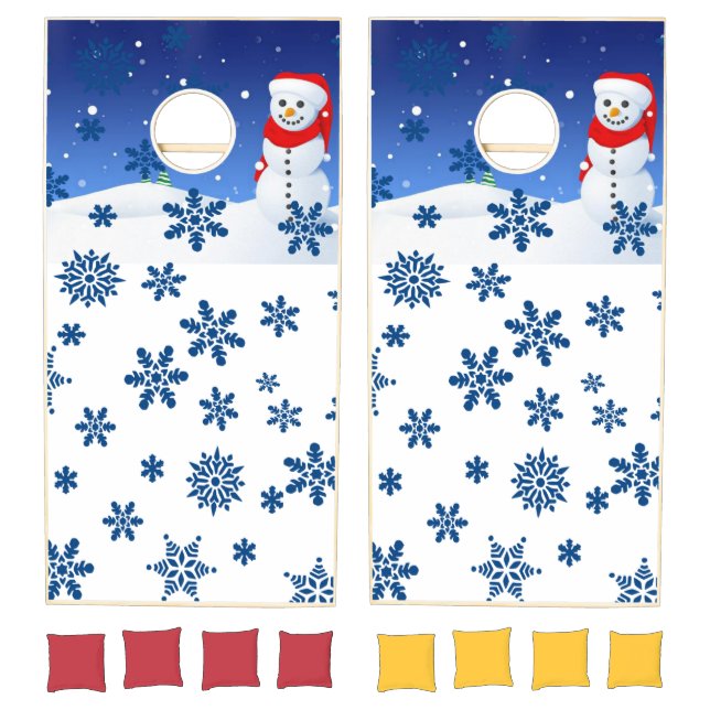 Cornhole Set Merry Christmas Snowman (Set)