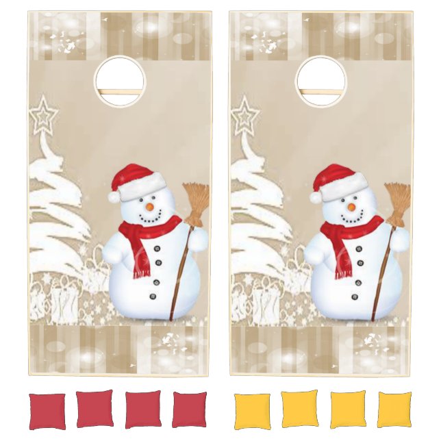 Cornhole Set Merry Christmas Snowman (Set)