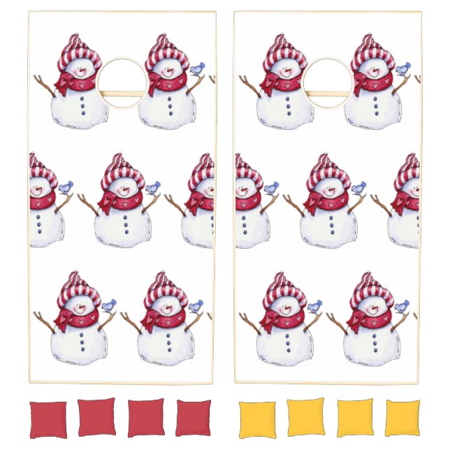 Cornhole Set Merry Christmas Snowman (Set)