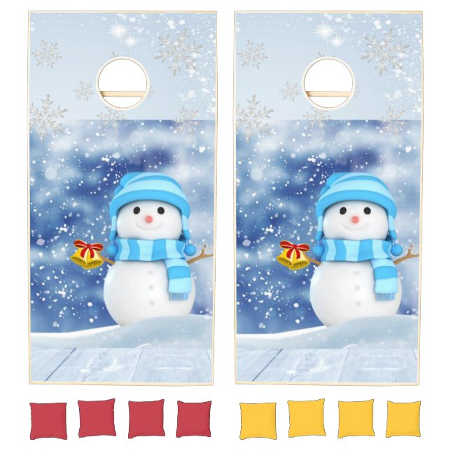 Cornhole Set Merry Christmas Snowman (Set)