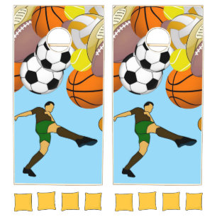 Cornhole Set Merry Christmas Sports 