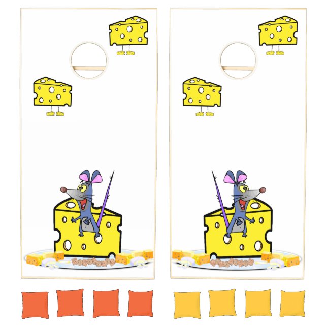 Cornhole Set Mouse Mice Cheese  (Set)