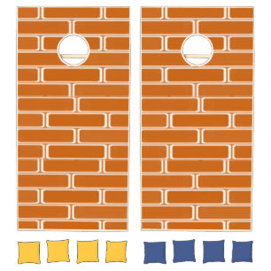 Cornhole Set Orange Brick