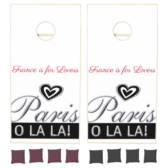 Cornhole Set Paris France  (Set)