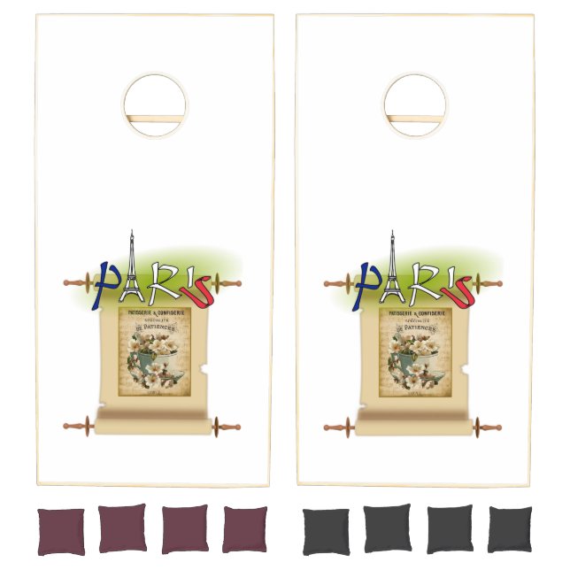 Cornhole Set Paris France  (Set)