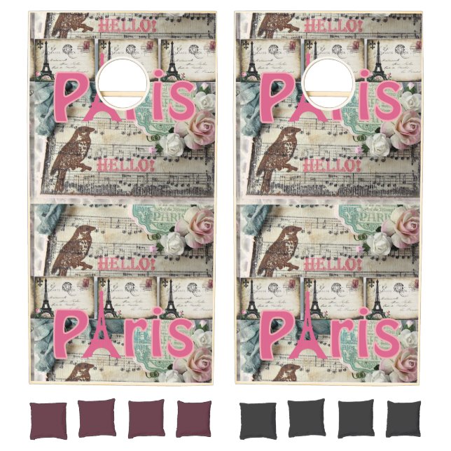 Cornhole Set Paris France  (Set)