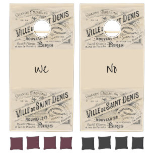 Cornhole Set Paris France Beige 