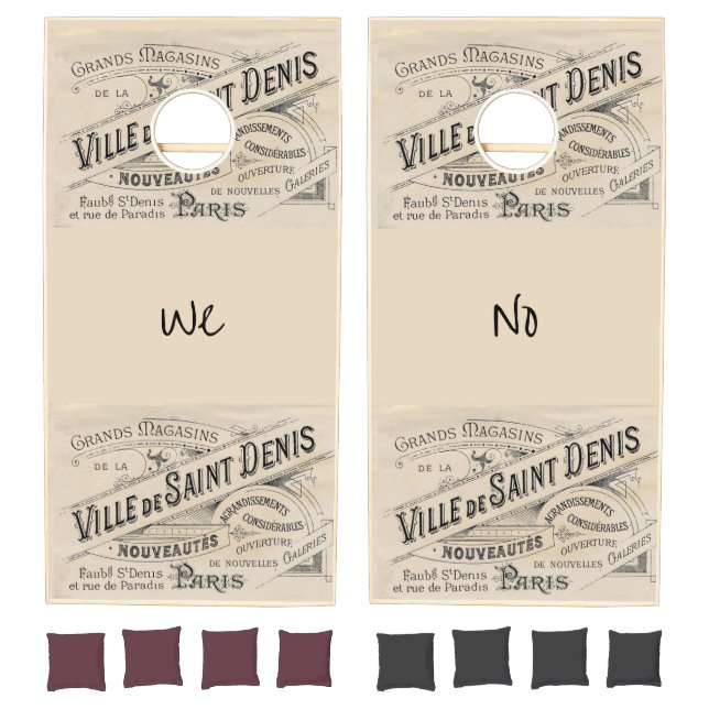 Cornhole Set Paris France Beige  (Set)
