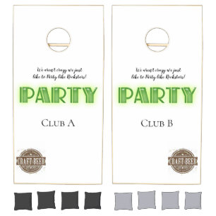 Cornhole Set Party Like a Rockstar Beer