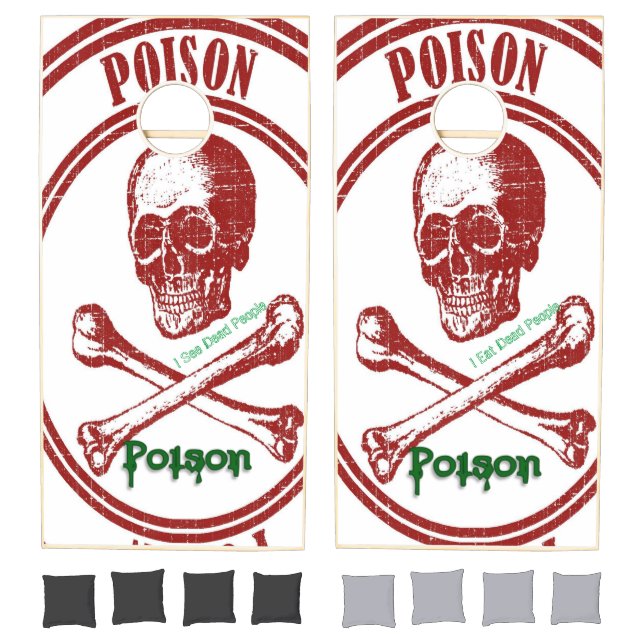 Cornhole Set Poison Eat See Dead People (Set)