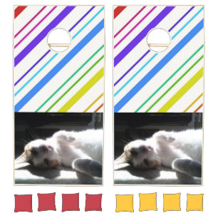 Cornhole Set Relaxing Cat Kitten Kitty