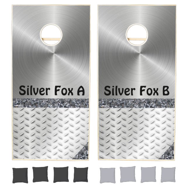 Cornhole Set Silver Fox  (Set)