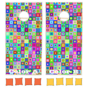 Cornhole Set Square Colors